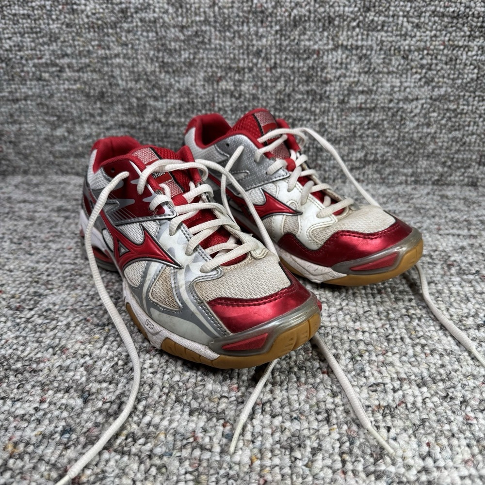 Mizuno Shoes Womens Size 8.5 Wave Bolt 4 Athletic Volleyball Red White